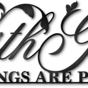 With God All Things Are Possible Wall Decal