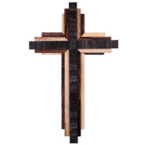Rustic Wooden Wall Cross Decor