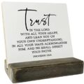 Trust in the Lord Proverbs 3:5-6 Scripture Plaque