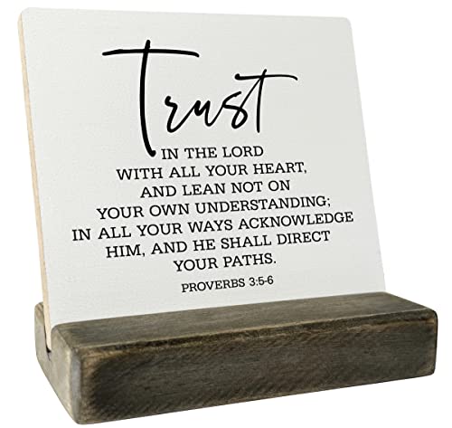 Trust in the Lord Proverbs 3:5-6 Scripture Plaque Trust in the Lord Proverbs 3:5-6 Scripture Plaque