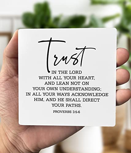 Trust in the Lord Proverbs 3:5-6 Scripture Plaque Trust in the Lord Proverbs 3:5-6 Scripture Plaque