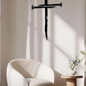 Black Metal Wall Cross Decor