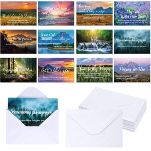 Cozy Promise Christian Prayer and Sympathy Cards, 36-Piece Encouragement Card Set