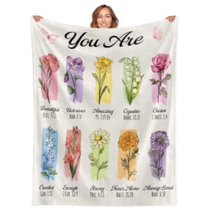 You Are Scripture Affirmations Throw Blanket