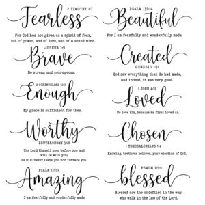 Faith Affirmation Scripture Wall Decal Set